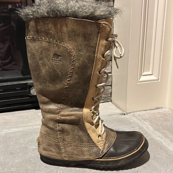 Sorel Cate The Great Curry Biscotti Winter Boot - Picture 6 of 13